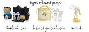 types of breast pump